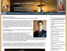 Tablet Screenshot of canonlawservices.com